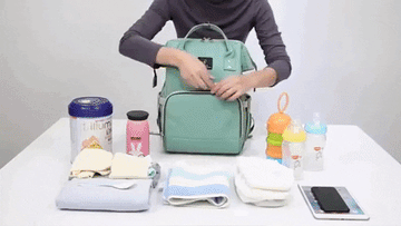 2-in-1 Baby Diaper Bag &amp; Portable Crib
