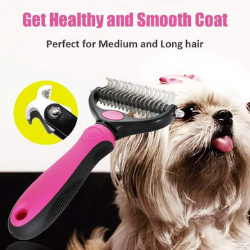 2-in-1 Pet Grooming & Deshedding Comb